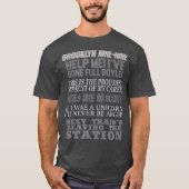 Brooklyn Nine-Nine Charles Boyle Quote Mash-up T-Shirt (Vorderseite)