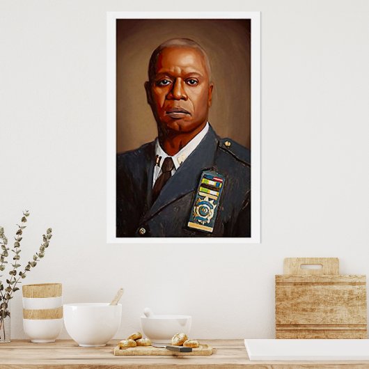 Brooklyn Nine Raymond Holt Portrait Print F Poster (Küche)