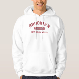 Brooklyn NSW nicht NY 1884 Vintage Design Rot Weiß Hoodie