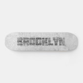 Brooklyn NY New York Word Art Skateboard (Horizontal)