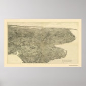 Brooklyn, NY Panoramic Map - 1897 Poster (Vorne)