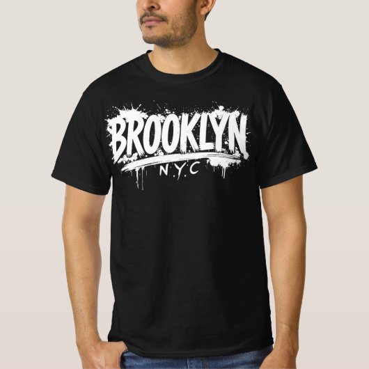 Brooklyn NYC Basic T - Shirt (Vorderseite)