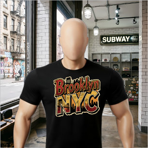 Brooklyn NYC Graffiti-Aufkleber Urbane Brückenkuns T-Shirt