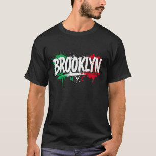 Brooklyn NYC italienisches Basic T-Shirt
