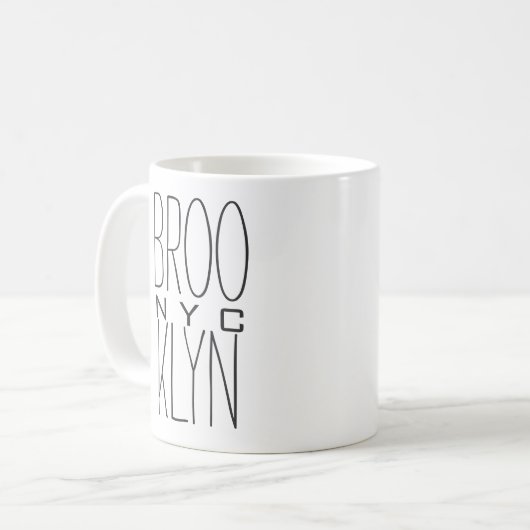 Brooklyn NYC Kaffeetasse (Vorderseite Links)