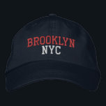 BROOKLYN NYC, Marine Bestickte Baseballkappe<br><div class="desc">BROOKLYN NYC rot und hellblau gefärbte Stickerei auf Marineschütze. Die Stickerei kann an andere Farbeinstellungen angepasst werden, indem Sie die Schaltfläche "Design bearbeiten" auswählen. Außerdem ist die Möglichkeit verfügbar, die gewünschte Farbe auf der Hauptseite auszuwählen.</div>