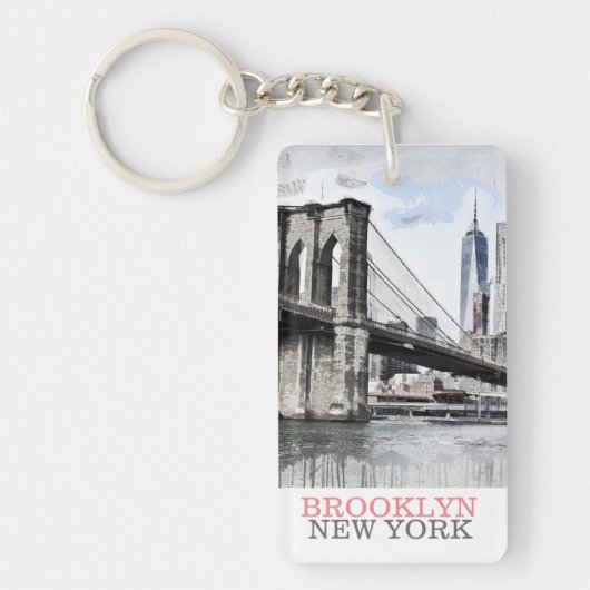 Brooklyn NYC New York Schlüsselanhänger (Vorderseite)
