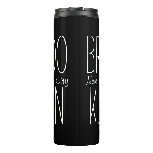 Brooklyn NYC Thermosbecher (Rückseite)