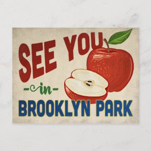 Brooklyn Park Minnesota Apfel - Vintage Reise Postkarte