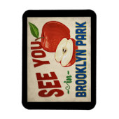 Brooklyn Park Minnesota Apple - Vintage Travel Magnet (Vertikal)