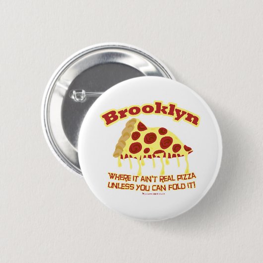 Brooklyn Pizza Button (Vorne & Hinten)