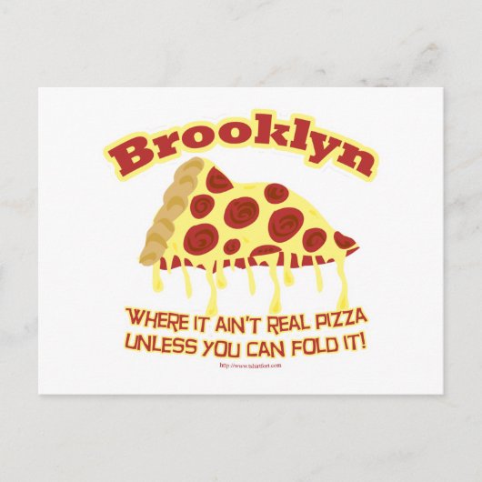 Brooklyn Pizza Postkarte (Vorderseite)