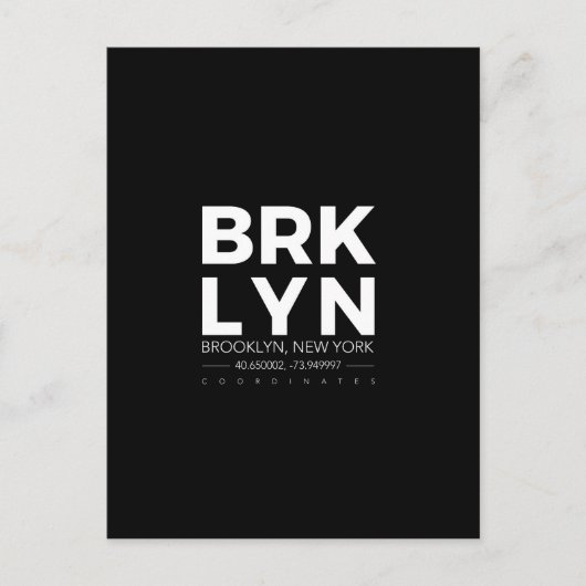 Brooklyn Postkarte (Vorderseite)