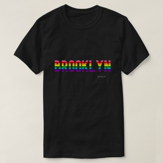 Brooklyn Pride Hoodie | Regenbogenflagge T-Shirt (Design vorne)