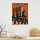 Brooklyn Reiseplakat Poster (Küche)
