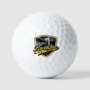 Brooklyn Schild Logo Design Golfball