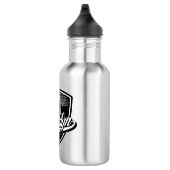 Brooklyn-Schild mit Swoosh-Design Edelstahlflasche (Rechts)