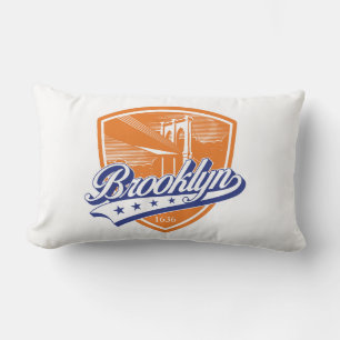 Brooklyn-Schild mit Swoosh-Design Lendenkissen