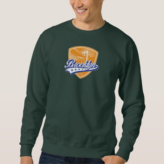 Brooklyn-Schild mit Swoosh-Design Sweatshirt (Vorderseite)