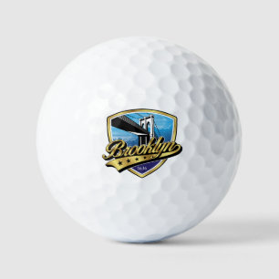 Brooklyn Schild und Swoosh Design Golfball