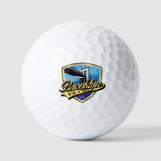 Brooklyn Shield and Swoosh Design Golfball (Vorderseite)