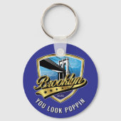 Brooklyn Shield and Swoosh Design Schlüsselanhänger (Vorderseite)