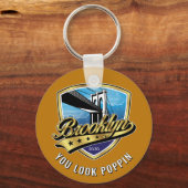 Brooklyn Shield and Swoosh Design Schlüsselanhänger (Rückseite)