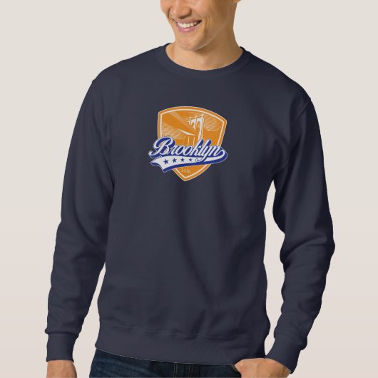 Brooklyn Shield mit Swoosh Design Sweatshirt (Vorderseite)