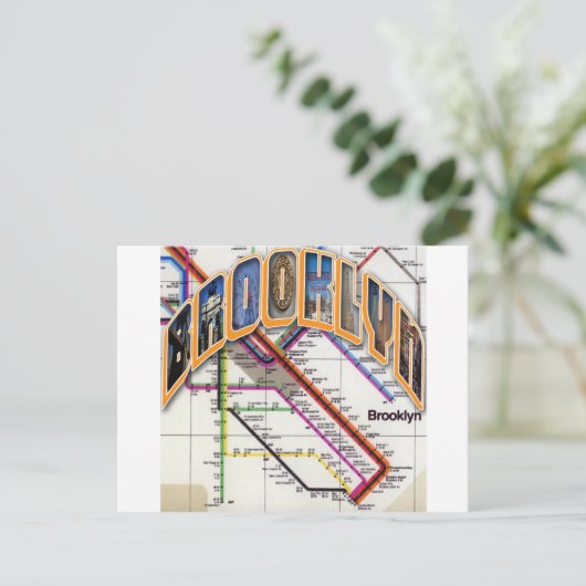 Brooklyn Shirt Postkarte (Stehend Vorderseite)