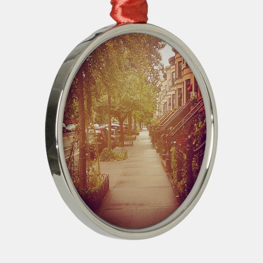 Brooklyn Silbernes Ornament (Rechts)