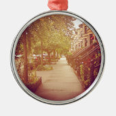 Brooklyn Silbernes Ornament (Vorne)