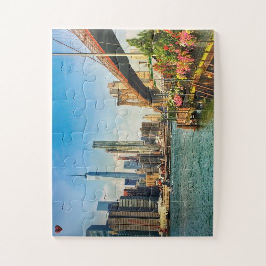 Brooklyn Skyline New York Puzzle (Vertikal)
