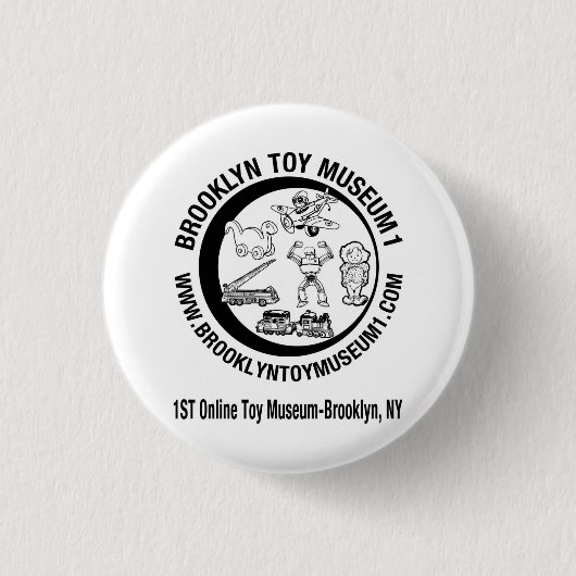 BROOKLYN-SPIELZEUG-MUSEUM 1 BUTTON (Vorderseite)