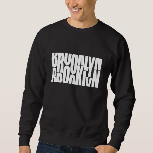 Brooklyn Style Men's Black Sweatshirt (Vorderseite)