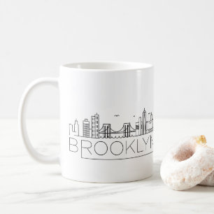 Brooklyn Stylized Skyline Coffee Tasse
