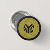 Brooklyn Subway Token Button (Vorne & Hinten)