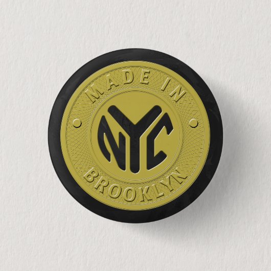 Brooklyn Subway Token Button (Vorderseite)