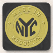 Brooklyn Subway Token Getränkeuntersetzer (Vorderseite)
