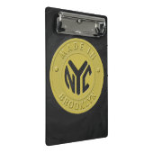 Brooklyn Subway Token Mini Klemmbrett (Schrägansicht)