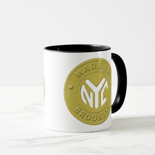 Brooklyn Subway Token Tasse (VorderseiteRechts)