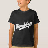 Brooklyn-T - Shirt 1 (weißes Skript) (Vorderseite)