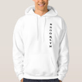 Brooklyn Template New York City Nyc Classic White Hoodie (Vorderseite)