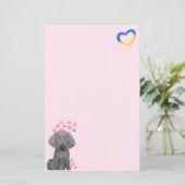 Brooklyn The Dog's Kisses 5,5 x 8,5 Stationery (Stehend Vorderseite)