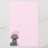 Brooklyn The Dog's Kisses 5,5 x 8,5 Stationery (Rückseite)