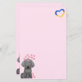 Brooklyn The Dog's Kisses 5,5 x 8,5 Stationery (Vorne/Hinten)