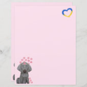 Brooklyn The Dog's Kisses 8,5 x 11 Stationery (Vorne/Hinten)