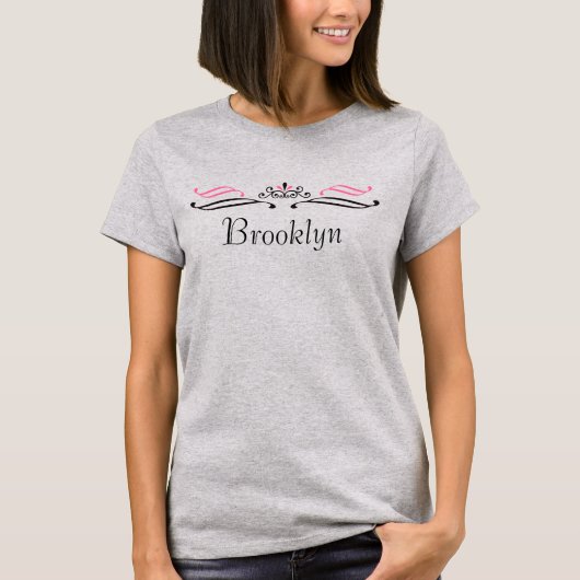 Brooklyn Tiara Scroll T - Shirt von 369MyName (Vorderseite)