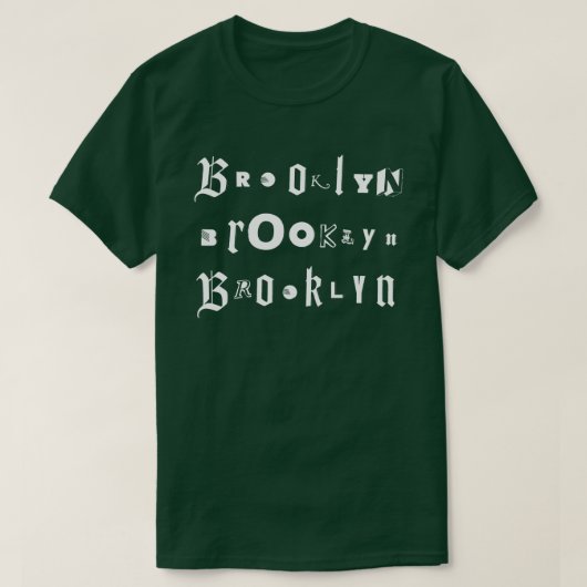 BROOKLYN Type Collage T-Shirt (Design vorne)