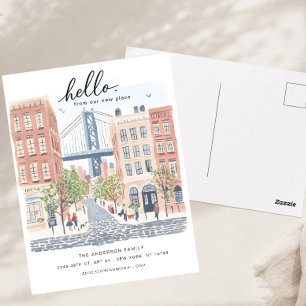 Brooklyn Umzugsankündigung Postkarte