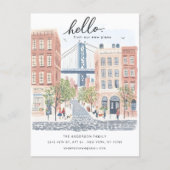 Brooklyn Umzugsankündigung Postkarte (Vorderseite)